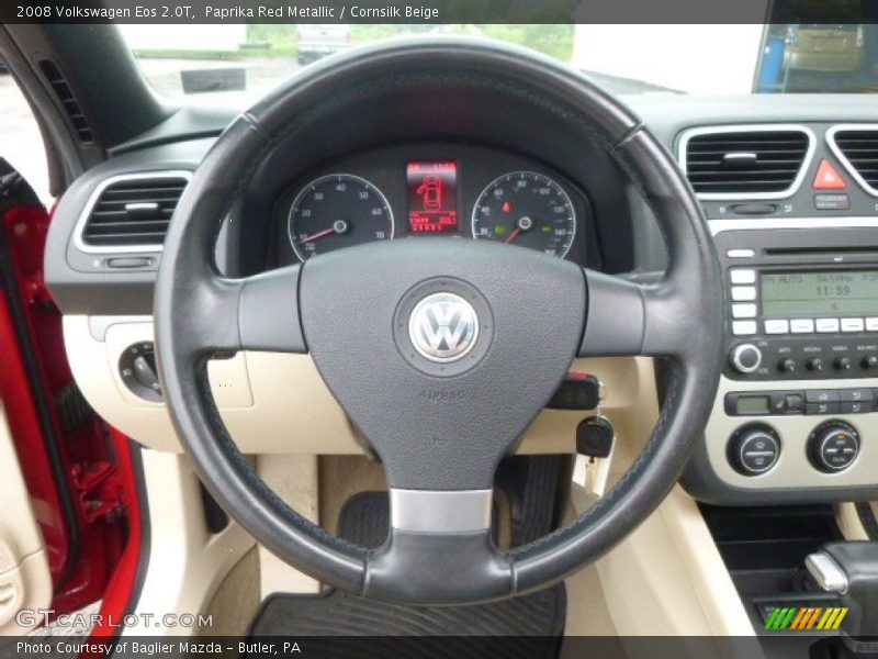 Paprika Red Metallic / Cornsilk Beige 2008 Volkswagen Eos 2.0T