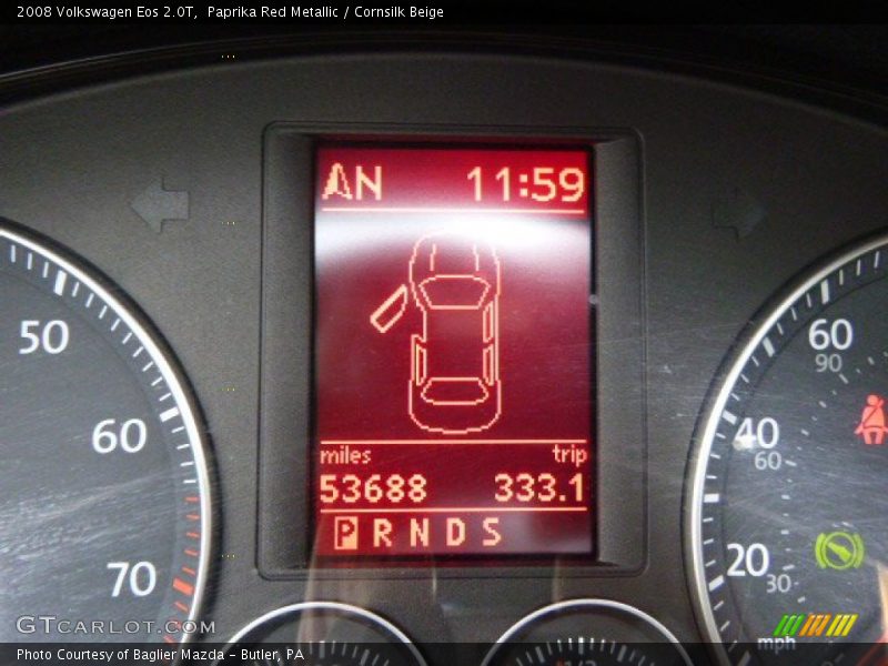 Paprika Red Metallic / Cornsilk Beige 2008 Volkswagen Eos 2.0T