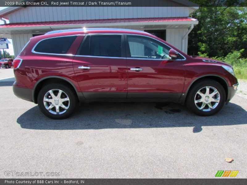 Red Jewel Tintcoat / Dark Titanium/Titanium 2009 Buick Enclave CXL