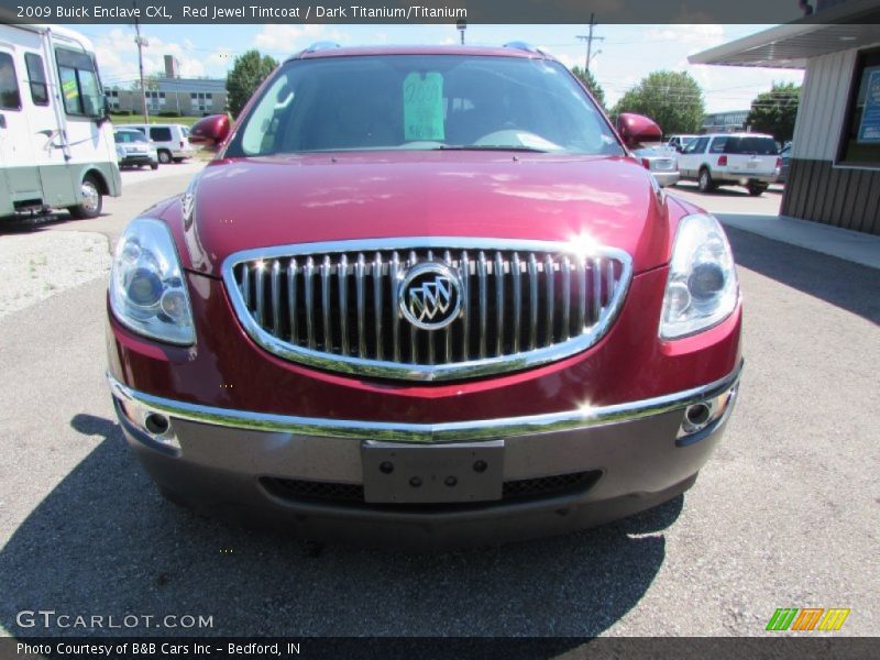 Red Jewel Tintcoat / Dark Titanium/Titanium 2009 Buick Enclave CXL