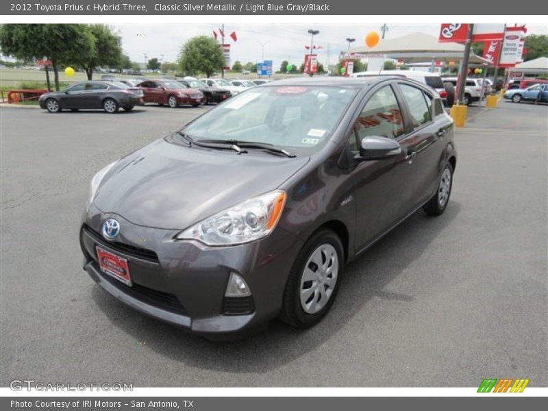 Classic Silver Metallic / Light Blue Gray/Black 2012 Toyota Prius c Hybrid Three