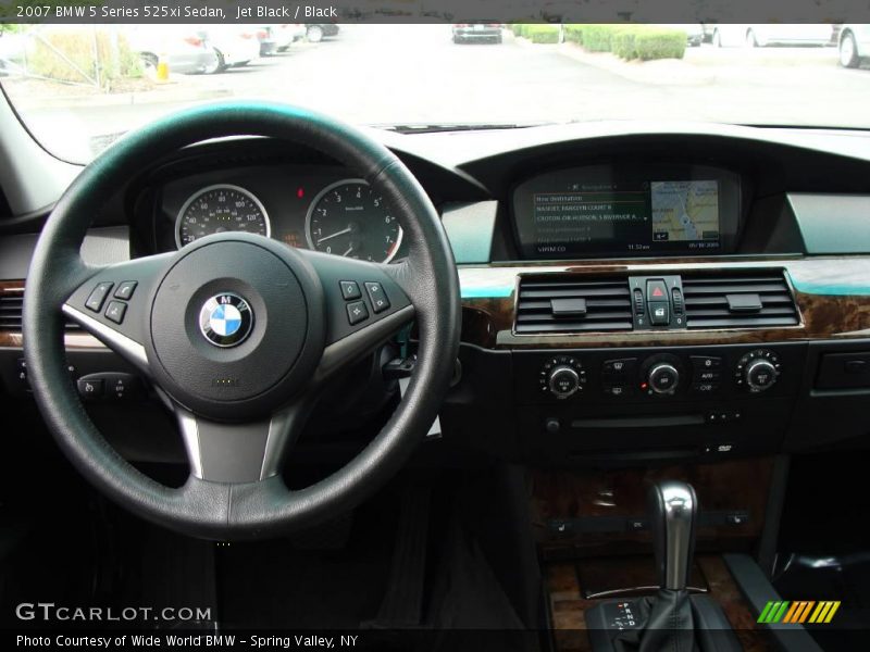 Jet Black / Black 2007 BMW 5 Series 525xi Sedan