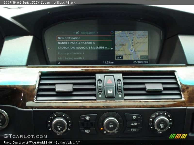 Jet Black / Black 2007 BMW 5 Series 525xi Sedan