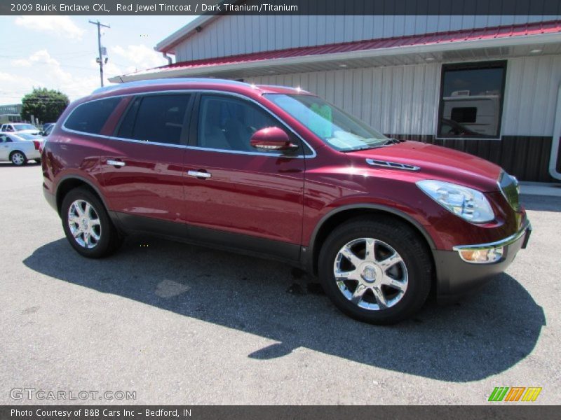 Red Jewel Tintcoat / Dark Titanium/Titanium 2009 Buick Enclave CXL
