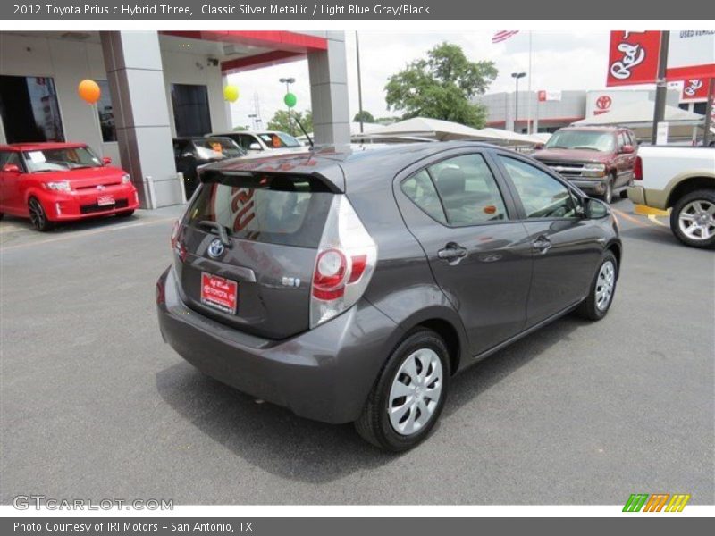 Classic Silver Metallic / Light Blue Gray/Black 2012 Toyota Prius c Hybrid Three