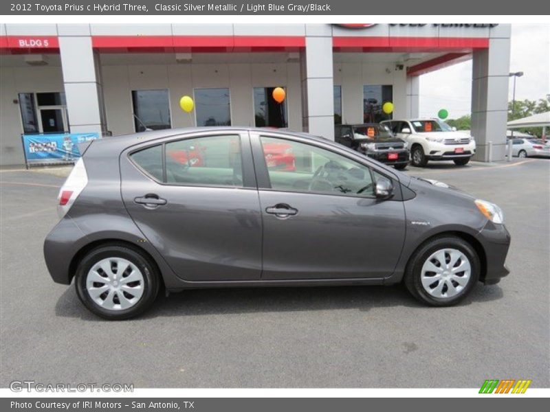 Classic Silver Metallic / Light Blue Gray/Black 2012 Toyota Prius c Hybrid Three
