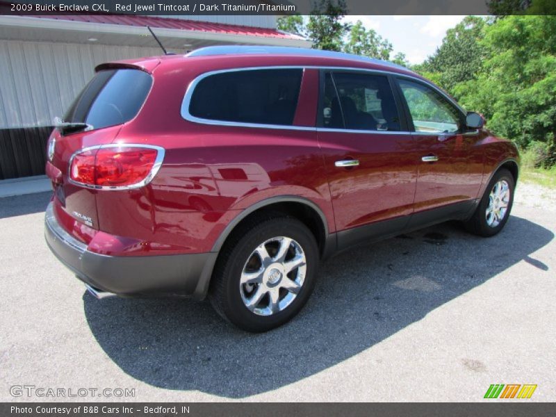 Red Jewel Tintcoat / Dark Titanium/Titanium 2009 Buick Enclave CXL