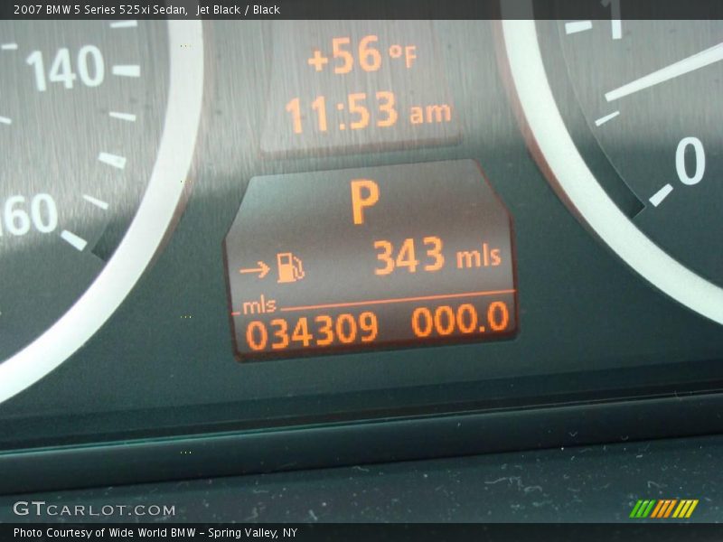 Jet Black / Black 2007 BMW 5 Series 525xi Sedan