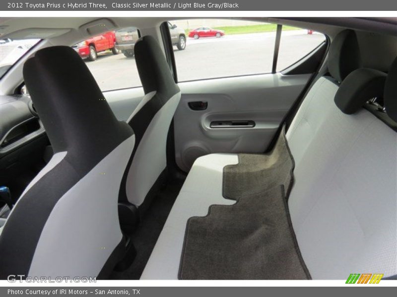 Classic Silver Metallic / Light Blue Gray/Black 2012 Toyota Prius c Hybrid Three