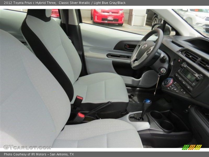 Classic Silver Metallic / Light Blue Gray/Black 2012 Toyota Prius c Hybrid Three