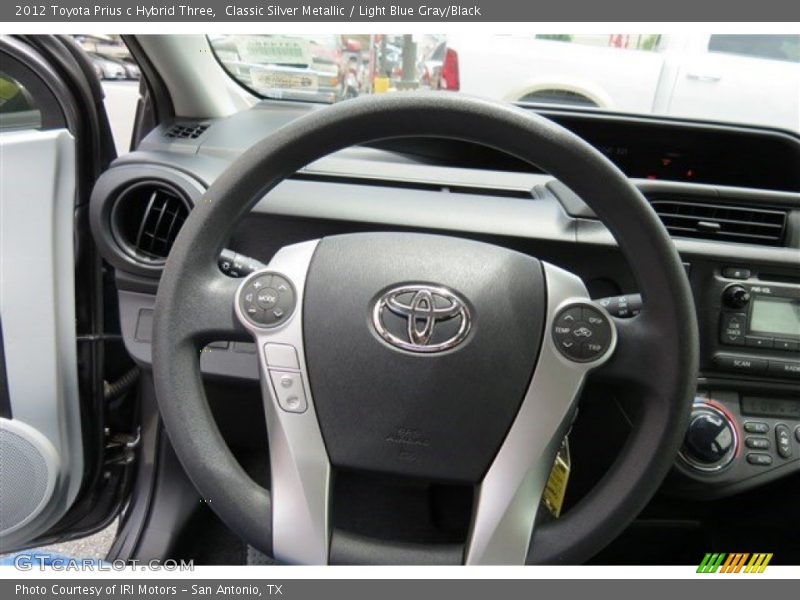 Classic Silver Metallic / Light Blue Gray/Black 2012 Toyota Prius c Hybrid Three