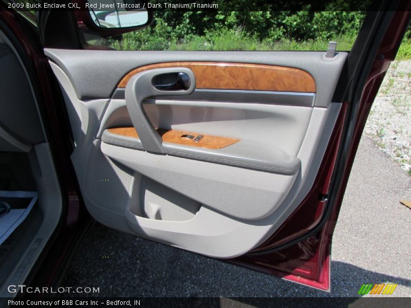 Red Jewel Tintcoat / Dark Titanium/Titanium 2009 Buick Enclave CXL
