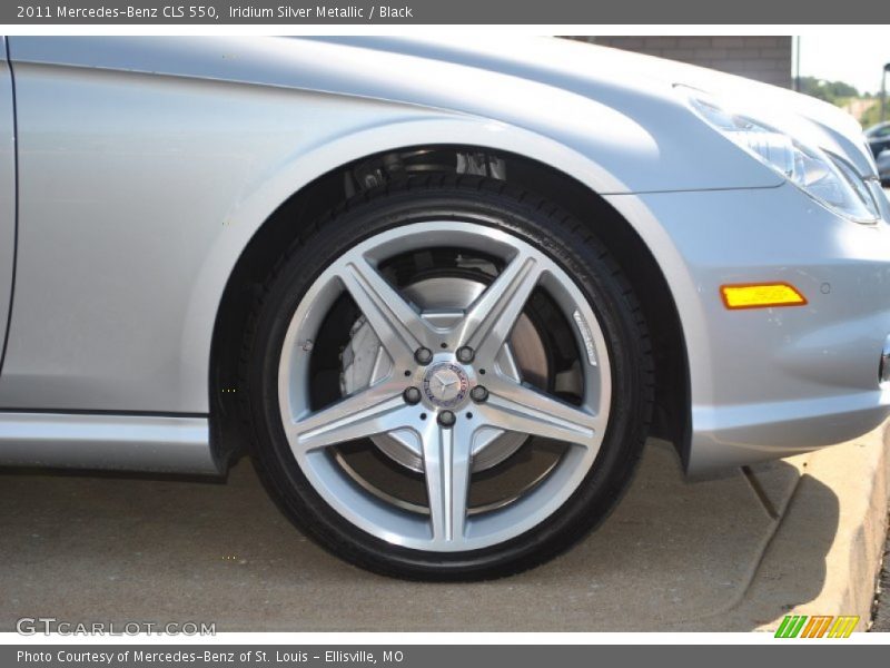 Iridium Silver Metallic / Black 2011 Mercedes-Benz CLS 550