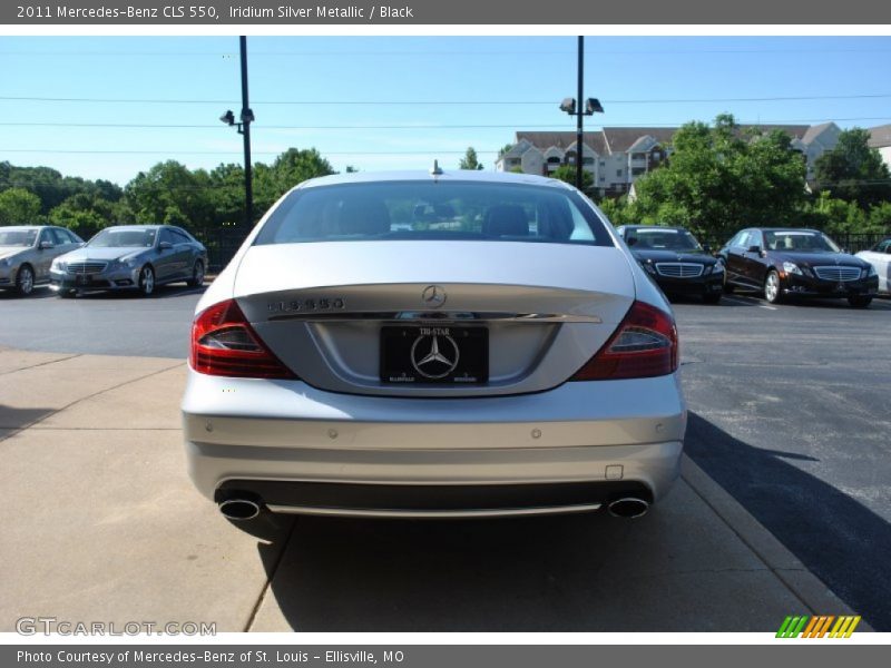 Iridium Silver Metallic / Black 2011 Mercedes-Benz CLS 550