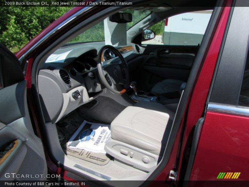 Red Jewel Tintcoat / Dark Titanium/Titanium 2009 Buick Enclave CXL