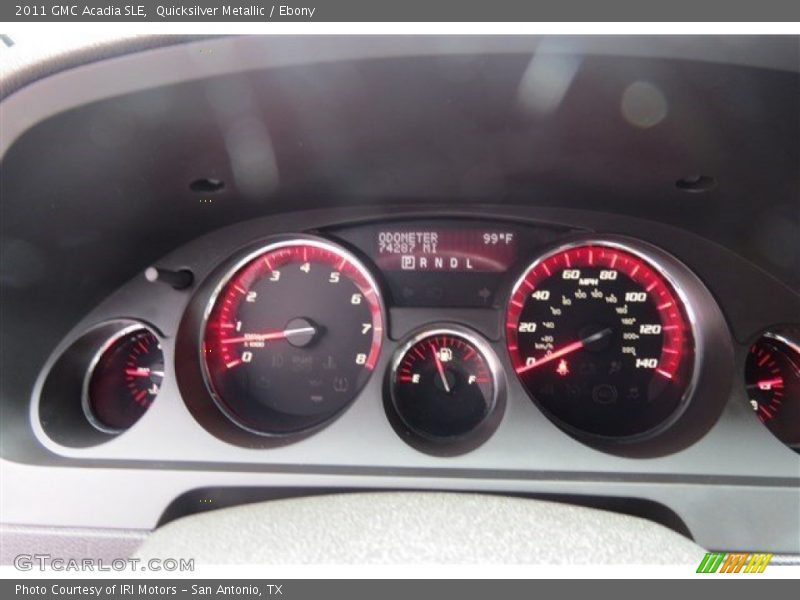 Quicksilver Metallic / Ebony 2011 GMC Acadia SLE