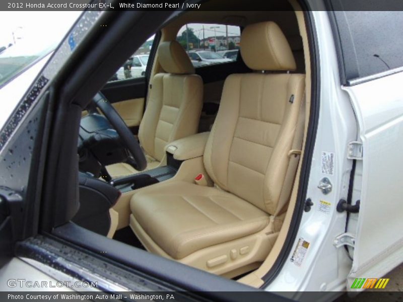 White Diamond Pearl / Ivory 2012 Honda Accord Crosstour EX-L