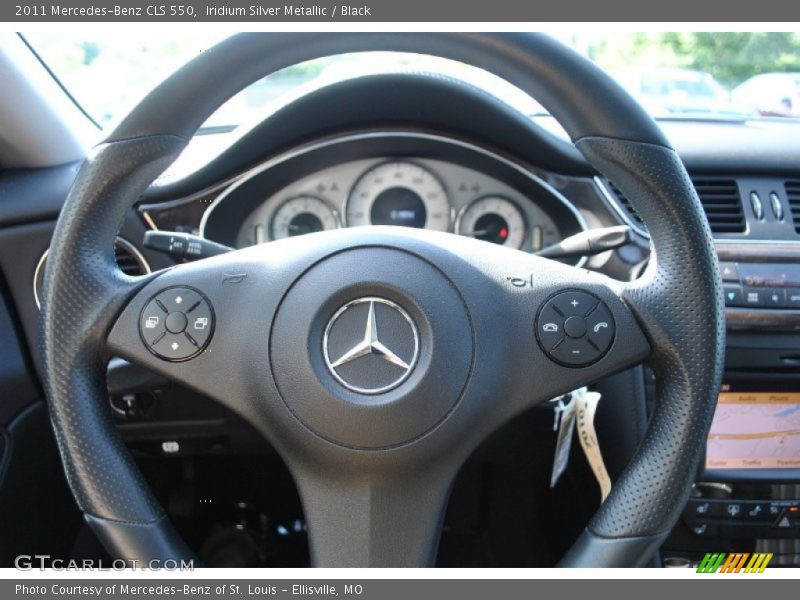 Iridium Silver Metallic / Black 2011 Mercedes-Benz CLS 550