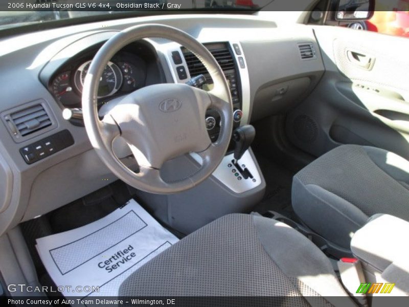Obsidian Black / Gray 2006 Hyundai Tucson GLS V6 4x4