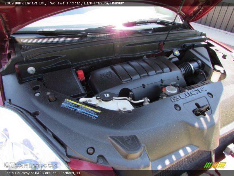 Red Jewel Tintcoat / Dark Titanium/Titanium 2009 Buick Enclave CXL