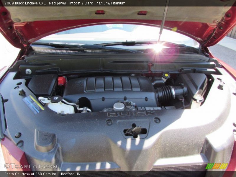 Red Jewel Tintcoat / Dark Titanium/Titanium 2009 Buick Enclave CXL