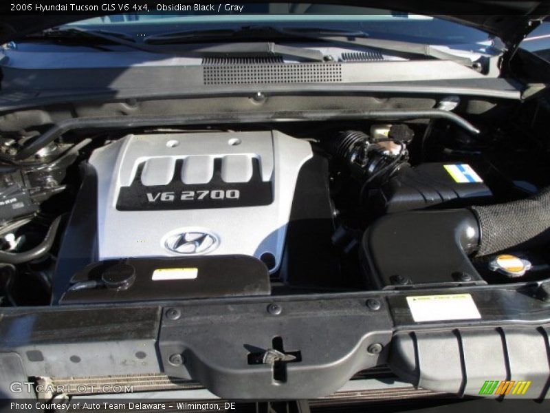 Obsidian Black / Gray 2006 Hyundai Tucson GLS V6 4x4