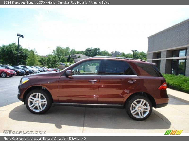 Cinnabar Red Metallic / Almond Beige 2014 Mercedes-Benz ML 350 4Matic