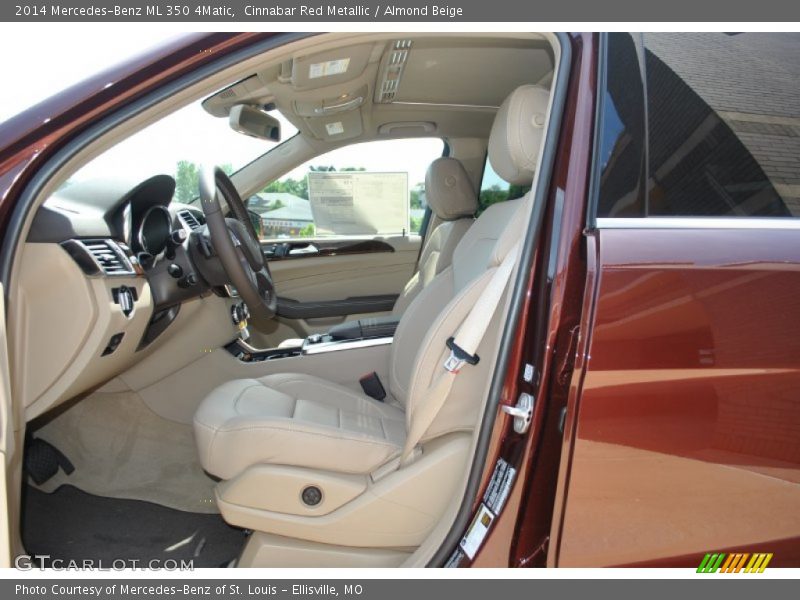 Cinnabar Red Metallic / Almond Beige 2014 Mercedes-Benz ML 350 4Matic
