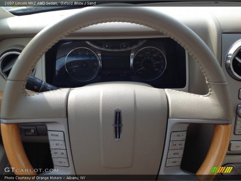 Oxford White / Sand 2007 Lincoln MKZ AWD Sedan
