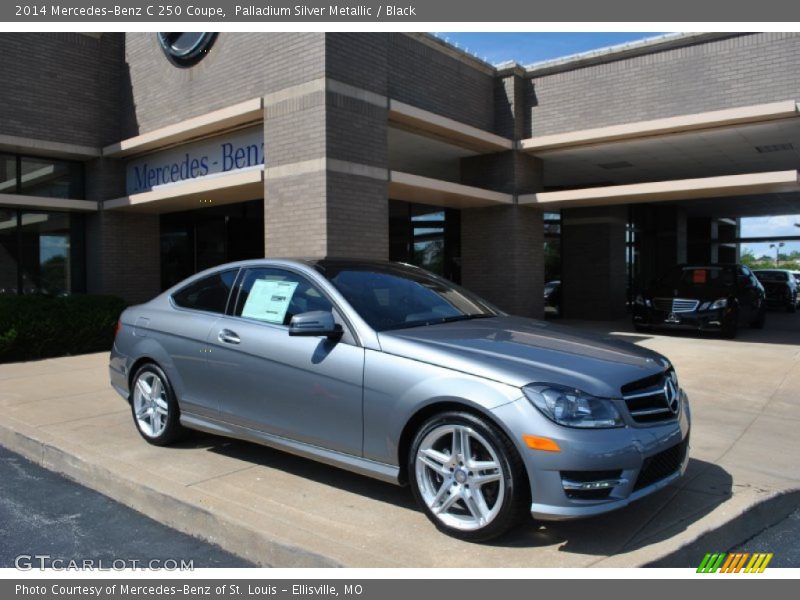 Palladium Silver Metallic / Black 2014 Mercedes-Benz C 250 Coupe