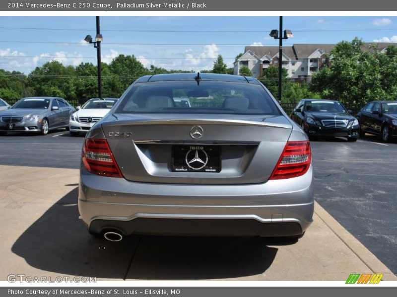 Palladium Silver Metallic / Black 2014 Mercedes-Benz C 250 Coupe