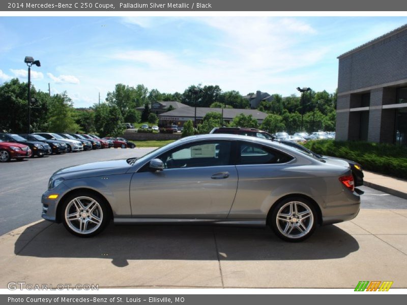 Palladium Silver Metallic / Black 2014 Mercedes-Benz C 250 Coupe