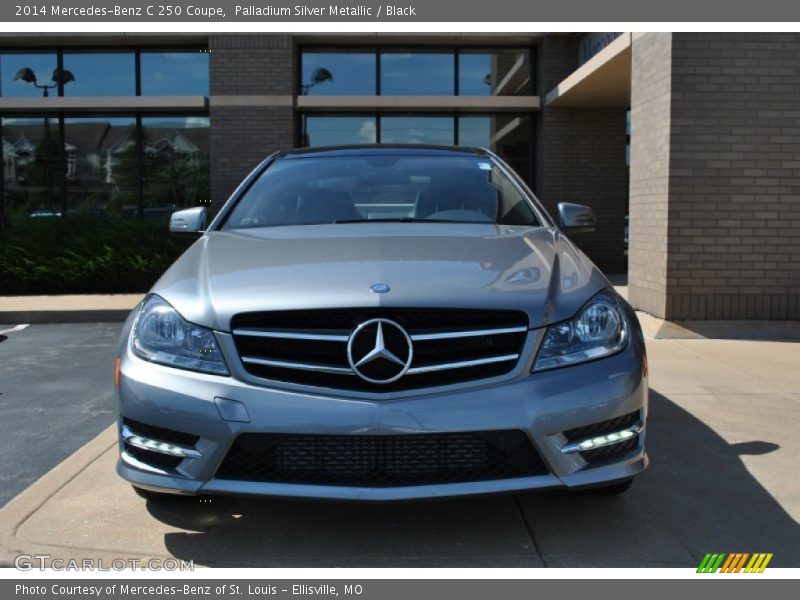 Palladium Silver Metallic / Black 2014 Mercedes-Benz C 250 Coupe