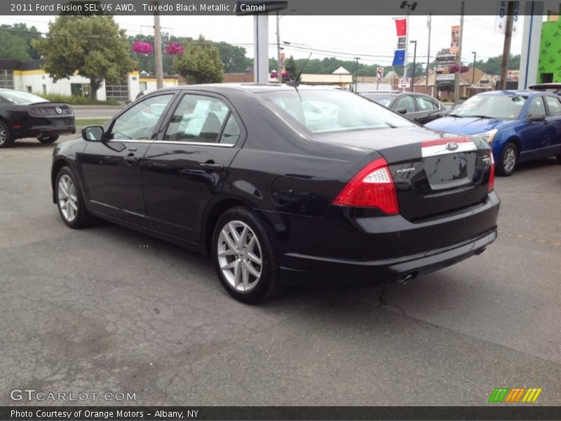 Tuxedo Black Metallic / Camel 2011 Ford Fusion SEL V6 AWD
