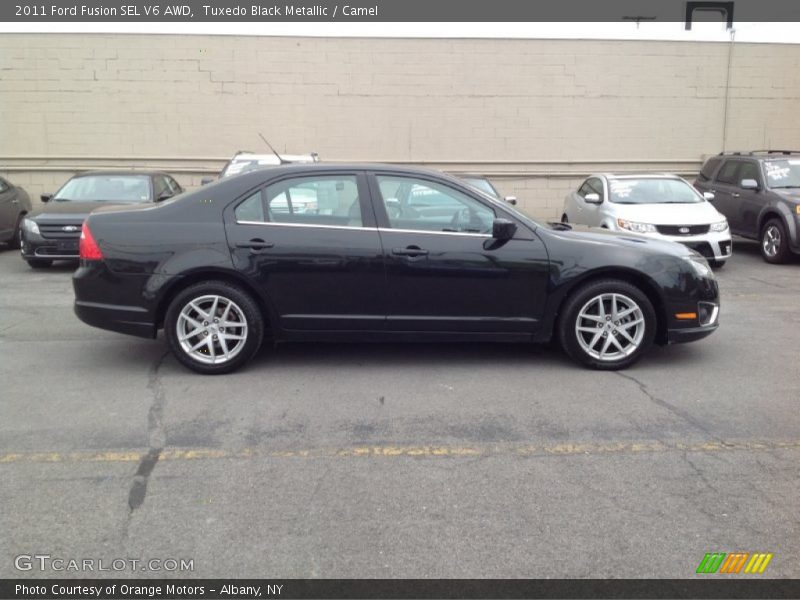 Tuxedo Black Metallic / Camel 2011 Ford Fusion SEL V6 AWD