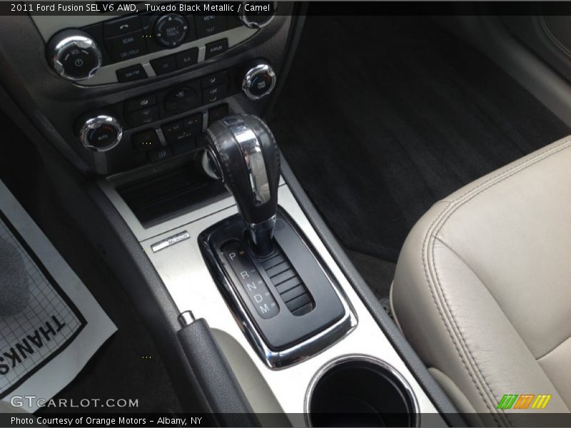 Tuxedo Black Metallic / Camel 2011 Ford Fusion SEL V6 AWD