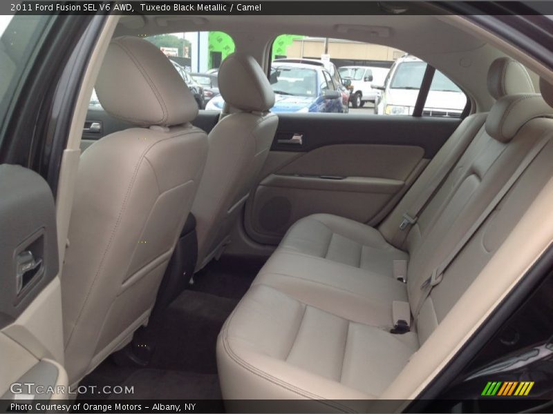 Tuxedo Black Metallic / Camel 2011 Ford Fusion SEL V6 AWD