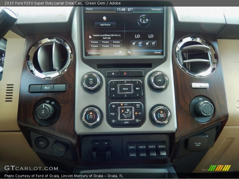 Controls of 2015 F350 Super Duty Lariat Crew Cab