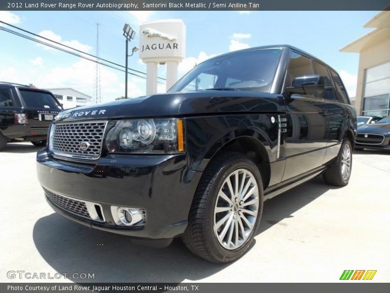 Santorini Black Metallic / Semi Aniline Tan 2012 Land Rover Range Rover Autobiography