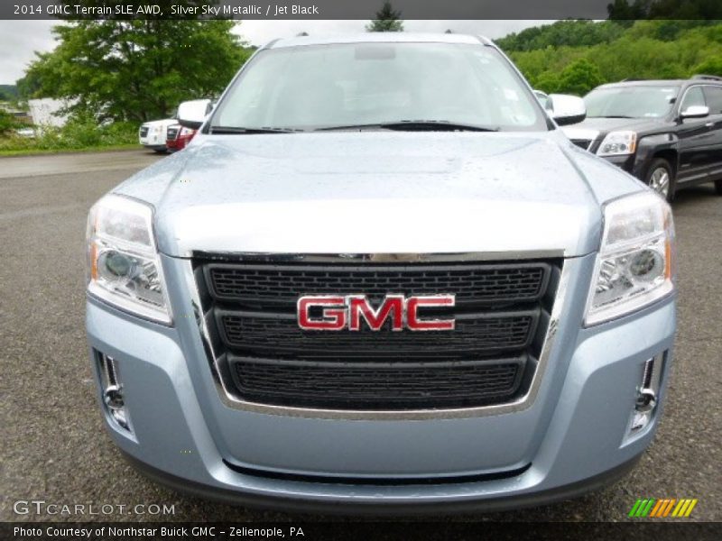 Silver Sky Metallic / Jet Black 2014 GMC Terrain SLE AWD