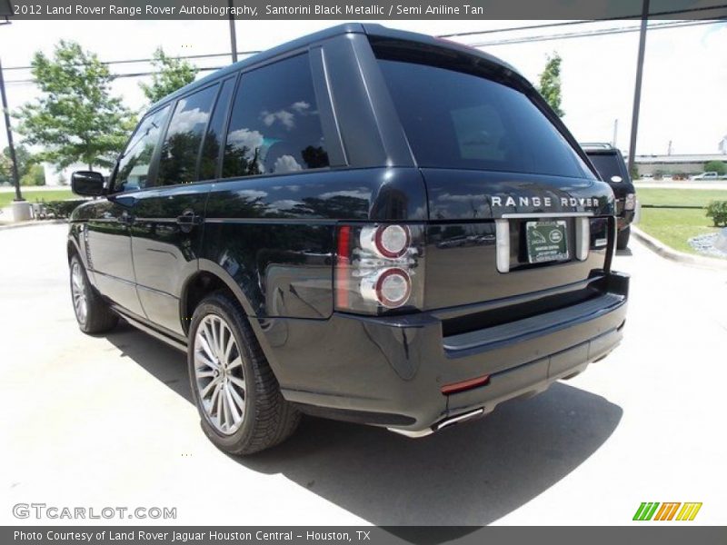 Santorini Black Metallic / Semi Aniline Tan 2012 Land Rover Range Rover Autobiography
