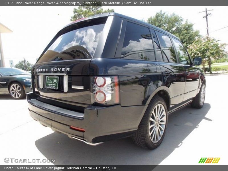 Santorini Black Metallic / Semi Aniline Tan 2012 Land Rover Range Rover Autobiography