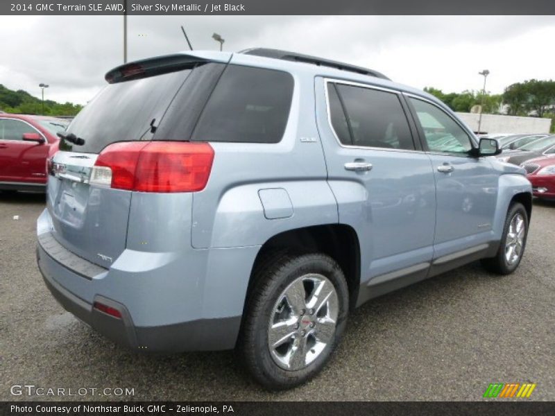 Silver Sky Metallic / Jet Black 2014 GMC Terrain SLE AWD