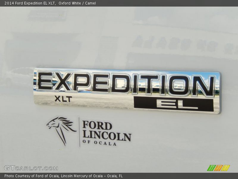 Oxford White / Camel 2014 Ford Expedition EL XLT