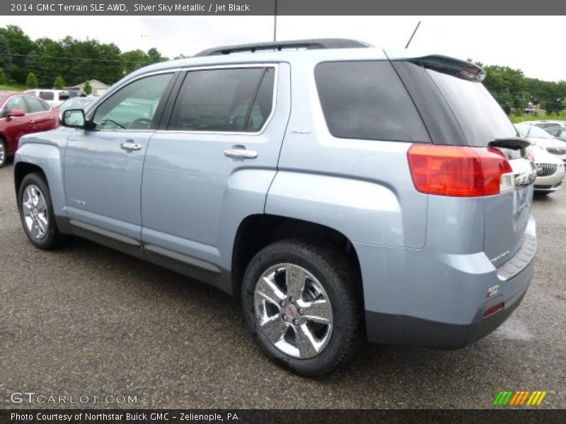 Silver Sky Metallic / Jet Black 2014 GMC Terrain SLE AWD