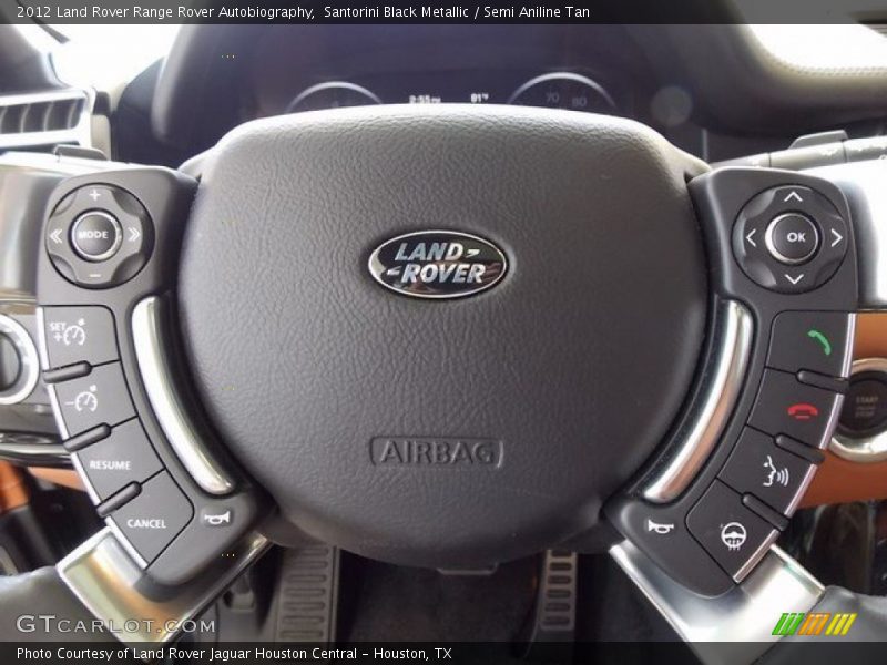 Controls of 2012 Range Rover Autobiography