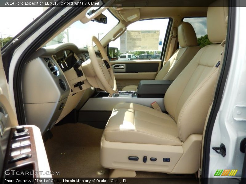 Oxford White / Camel 2014 Ford Expedition EL XLT