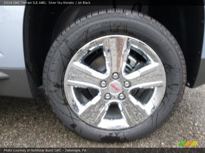 Silver Sky Metallic / Jet Black 2014 GMC Terrain SLE AWD