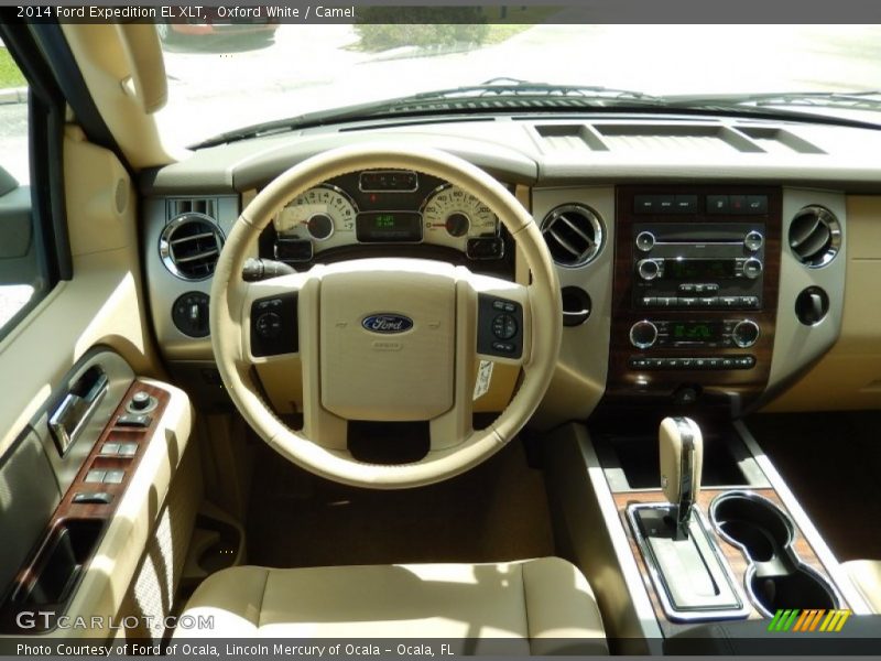 Oxford White / Camel 2014 Ford Expedition EL XLT