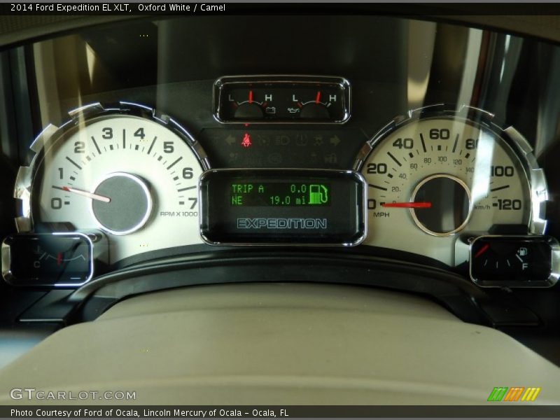 Oxford White / Camel 2014 Ford Expedition EL XLT